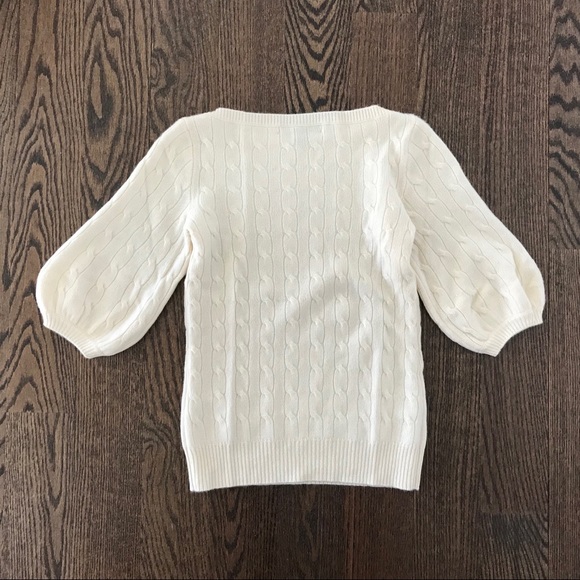 Ralph Lauren Sz M Cable Knit Cashmere Sweater - Picture 2 of 8